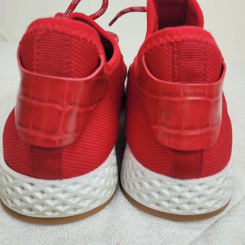 Urban Sport by J/Slide red mesh knit sport sneakers with white soles Ophelia  7 - Picture 10 of 10